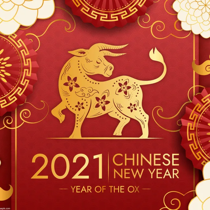 Lunar new year 2021, vector created by pikisuperstar at www.freepik.com